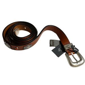 Eleventy Luxury Men's Italian Leather Belt 105/140 Big & Tall NWT MSRP $395